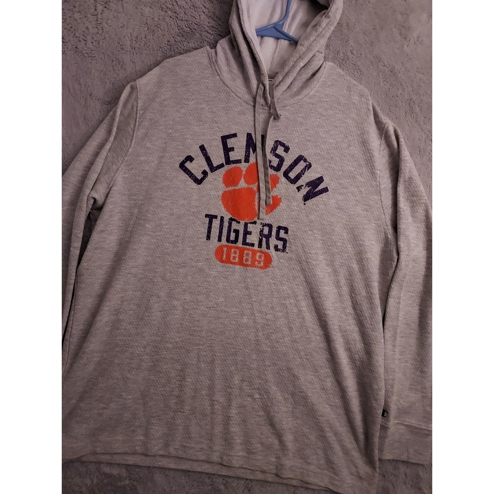 Clemson Tigers Hoodie Mens 2XL XXL Champion Lightweight Sweat Shirt Drawstring